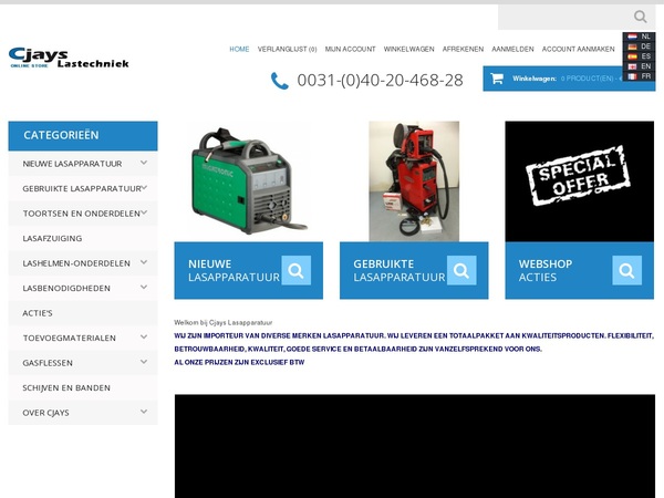 Screenshot Verkoop / Webshop